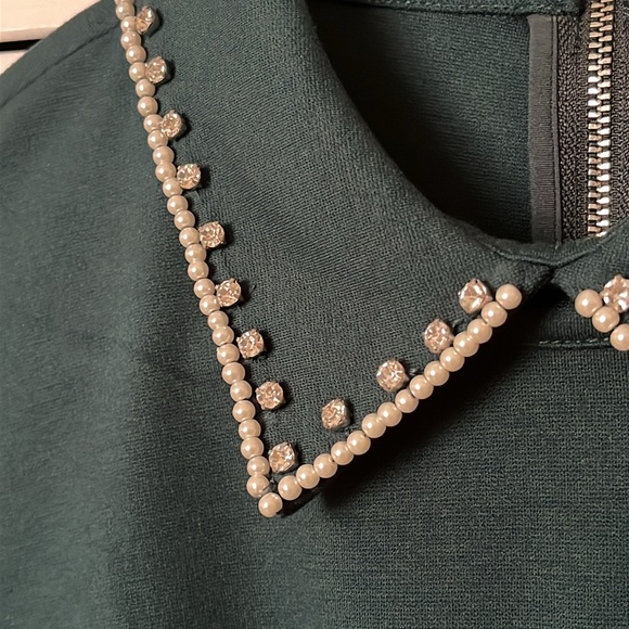 Kate Spade Green Diamanté Collar Dress. NWT - Picture 7 of 13